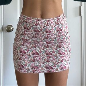 Floral Bodycon Skirt